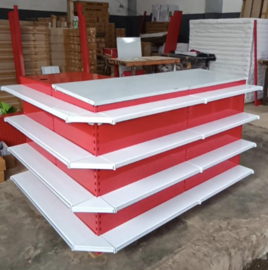 Produk Rak Gondola Minimarket banjarmasin Tipe Rak Double